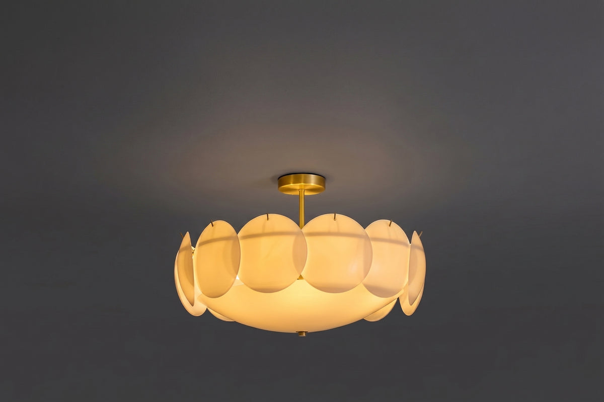 Zensori Art Deco Petal Flush Mount Ceiling Light