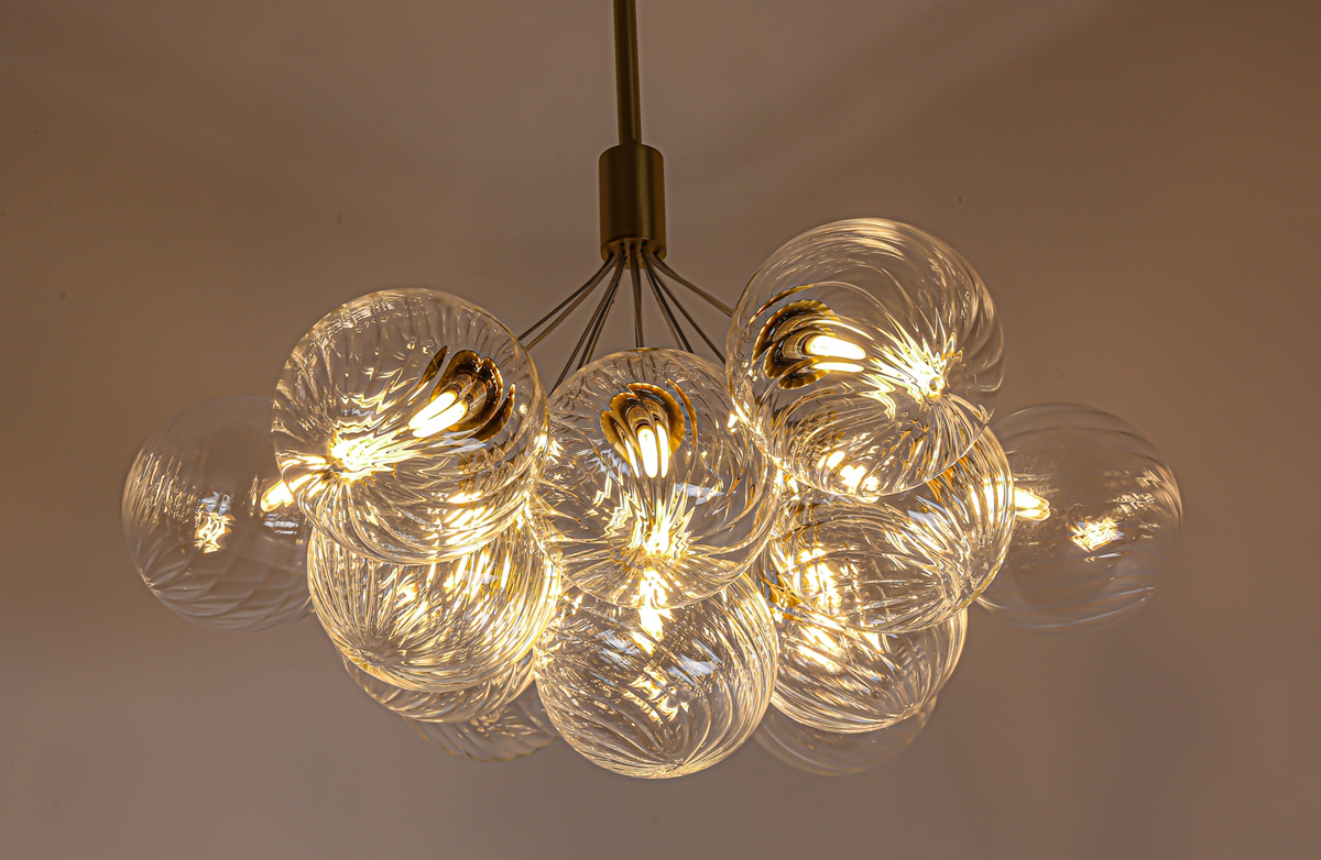 Zensori Brass Bouquet Globe Chandelier