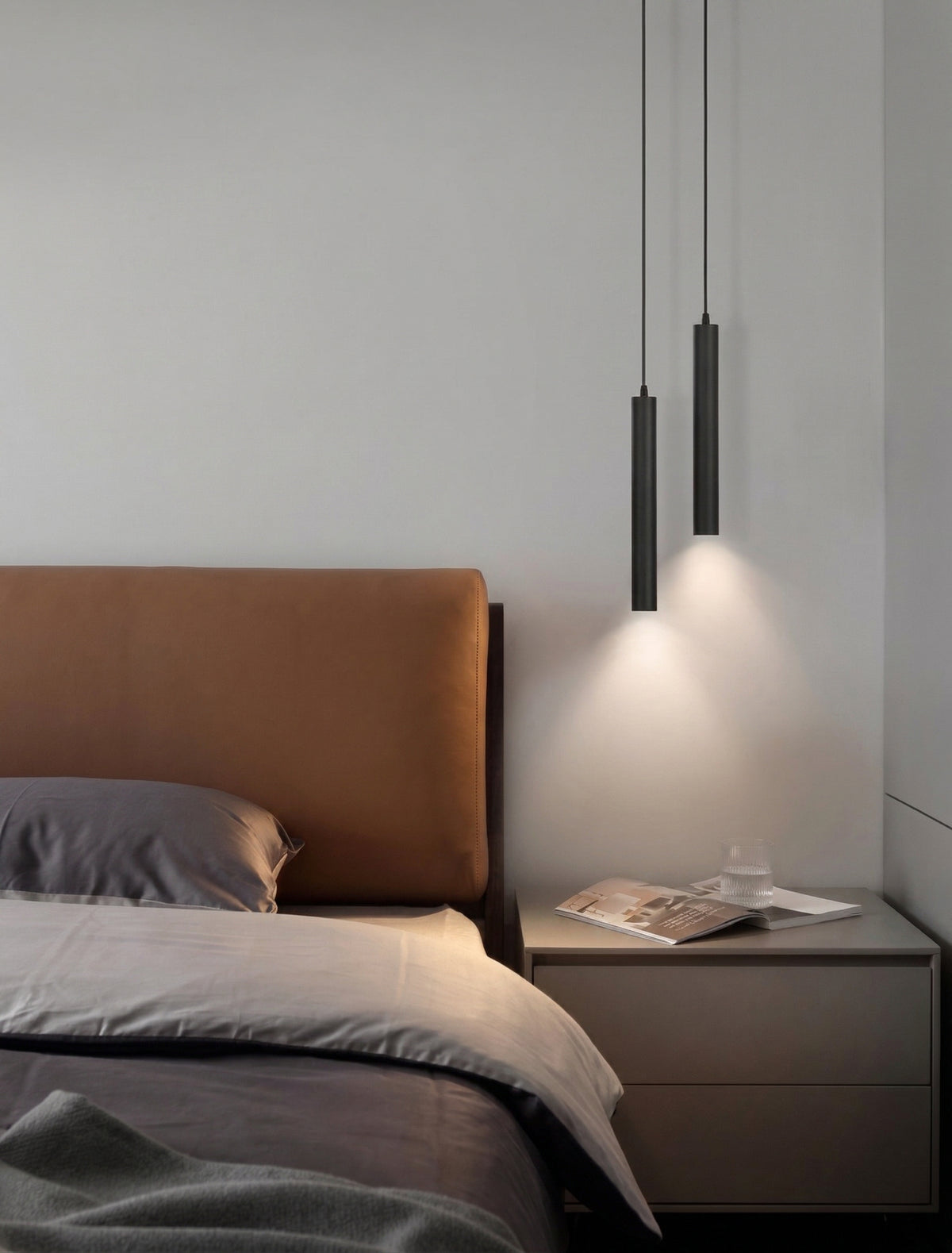 Zensori Brass Pillar Drop Pendant