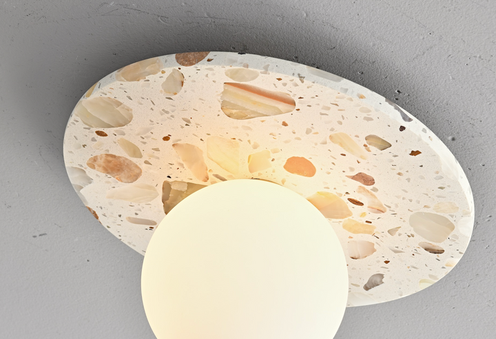 Zensori Confetti Stone Globe Ceiling Light