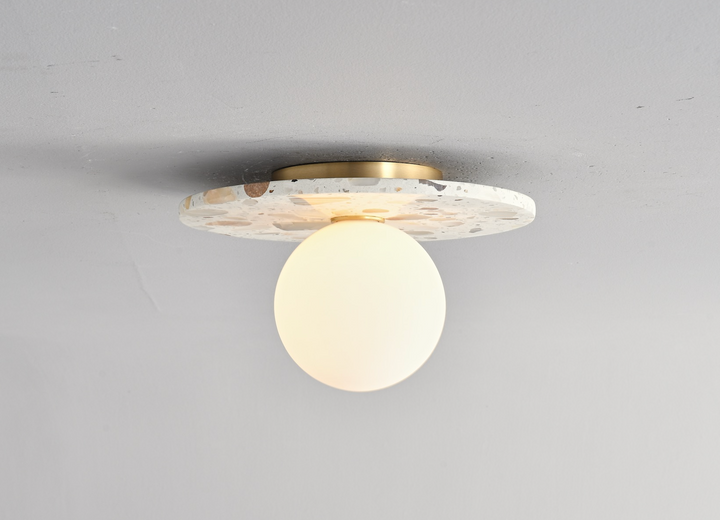 Zensori Confetti Stone Globe Ceiling Light