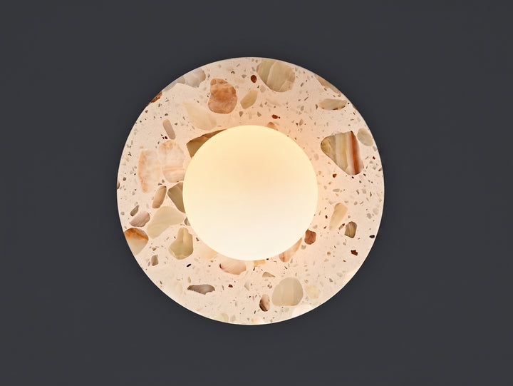 Zensori Confetti Stone Globe Ceiling Light