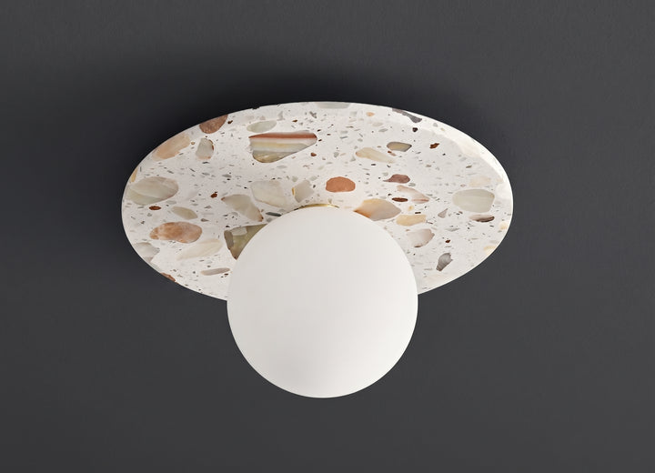 Zensori Confetti Stone Globe Ceiling Light