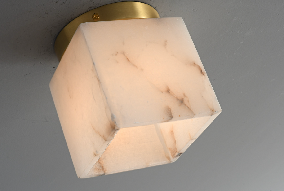 Zensori Cubist Stone Small Ceiling Light