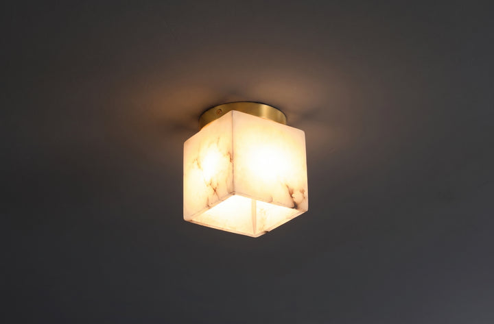 Zensori Cubist Stone Small Ceiling Light