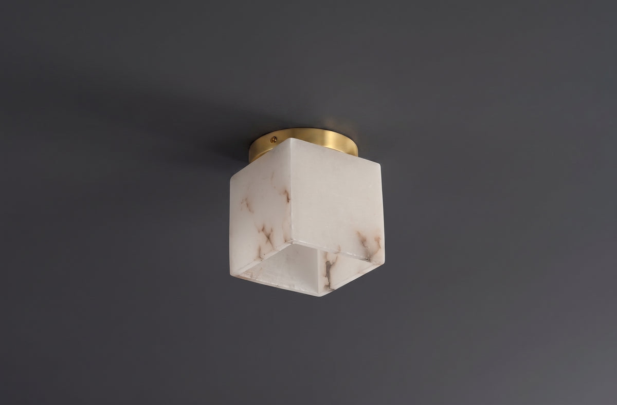 Zensori Cubist Stone Small Ceiling Light