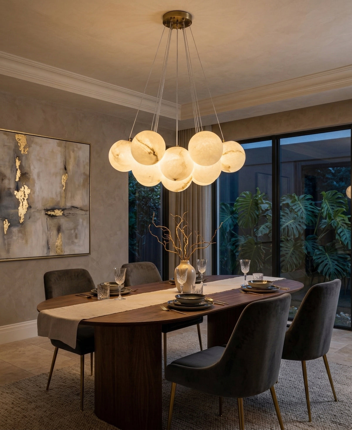 Zensori Floating Pearl Chandelier