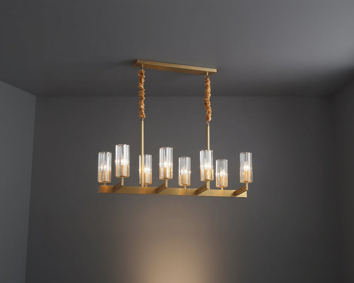 Zensori Fluted Arbor Linear Chandelier