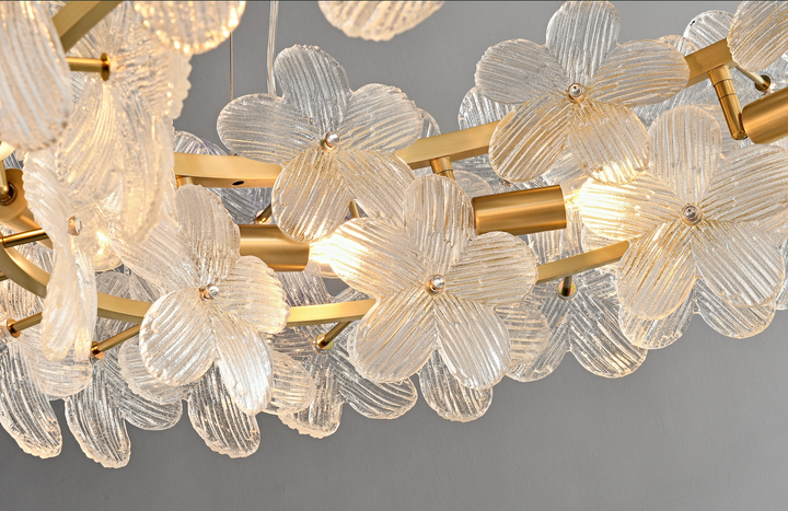 Zensori Frosted Flora Chandelier