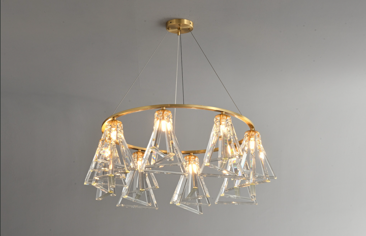 Zensori Gilded Triad Chandelier