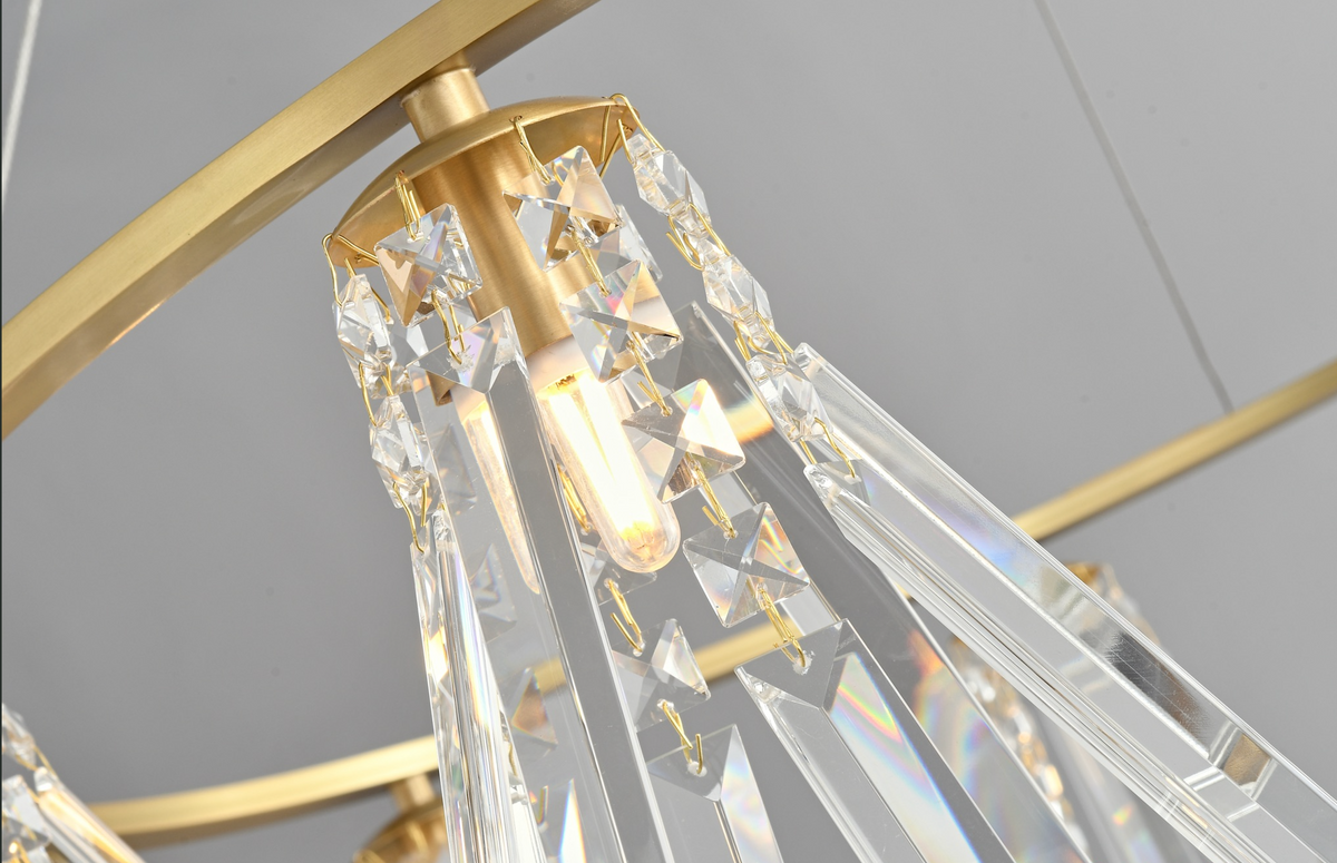 Zensori Gilded Triad Chandelier