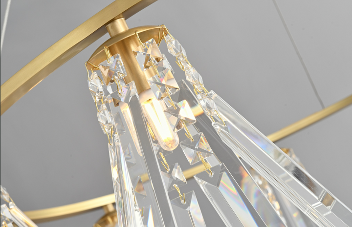 Zensori Gilded Triad Chandelier