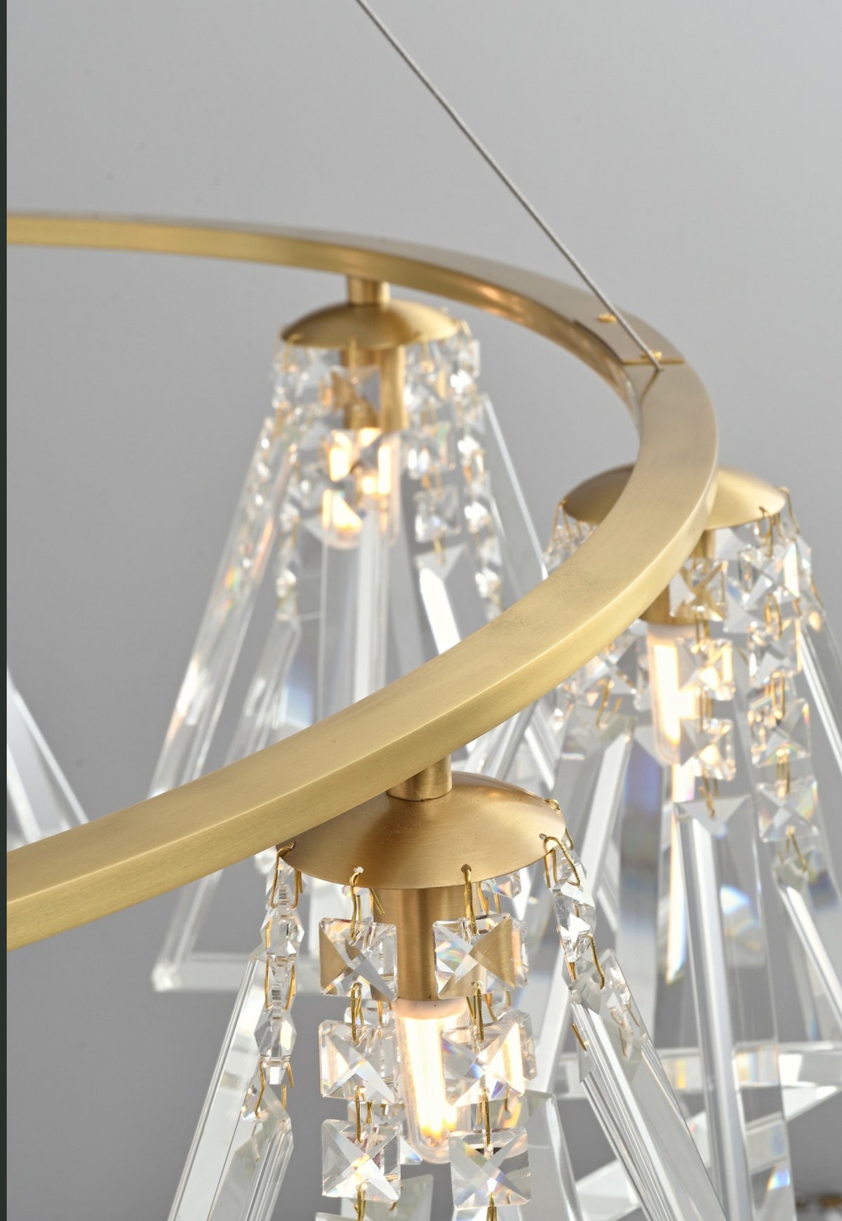 Zensori Gilded Triad Chandelier