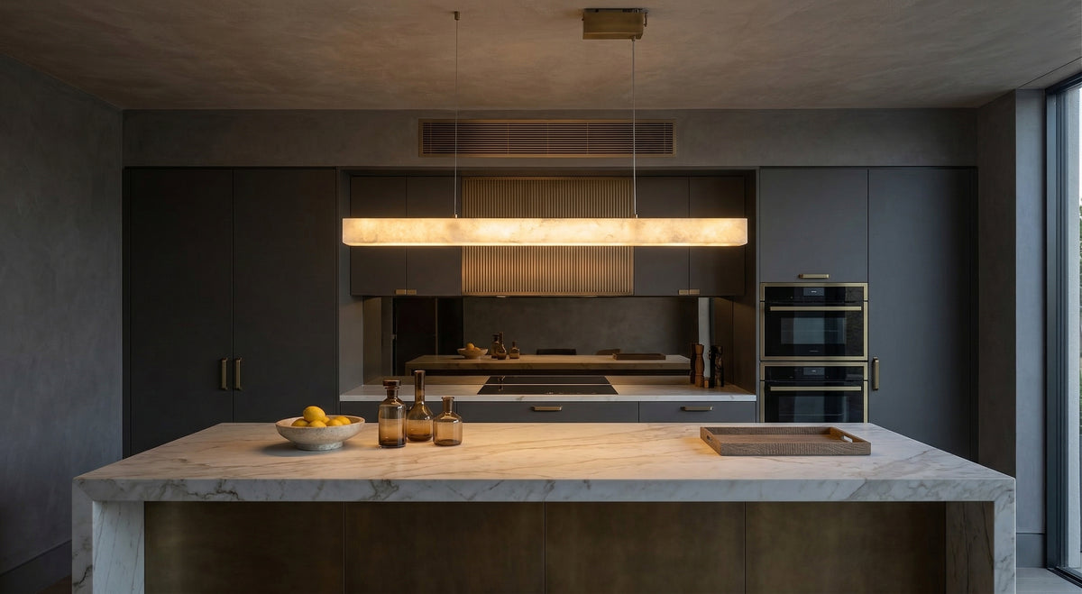 Zensori Linear Alabaster Bar Pendant