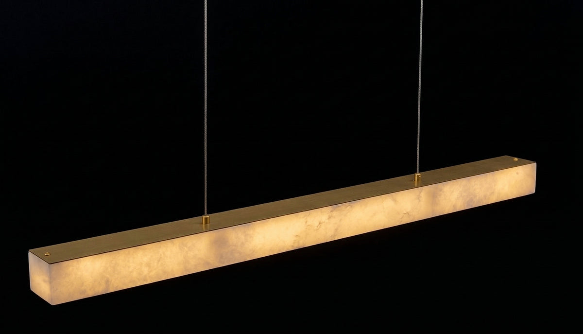 Zensori Linear Alabaster Bar Pendant