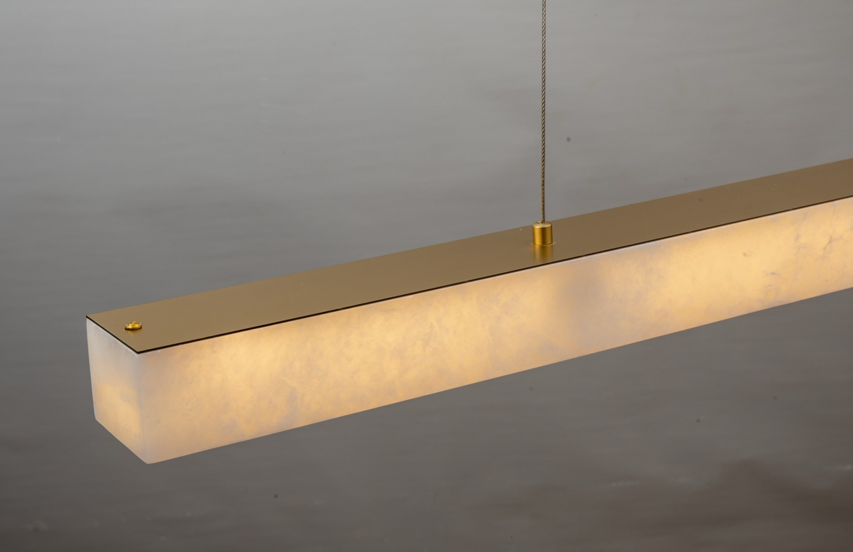 Zensori Linear Alabaster Bar Pendant