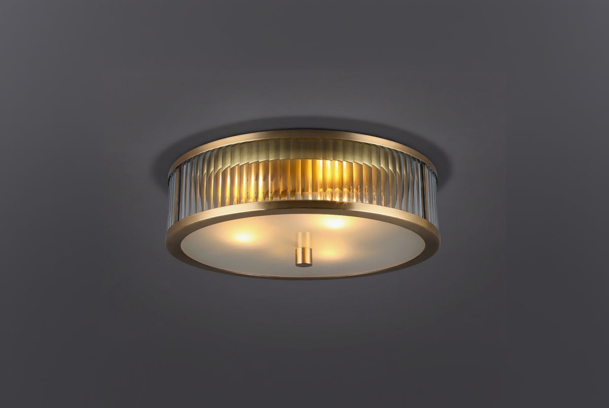 Zensori Lumina Brass Drum Ceiling Light