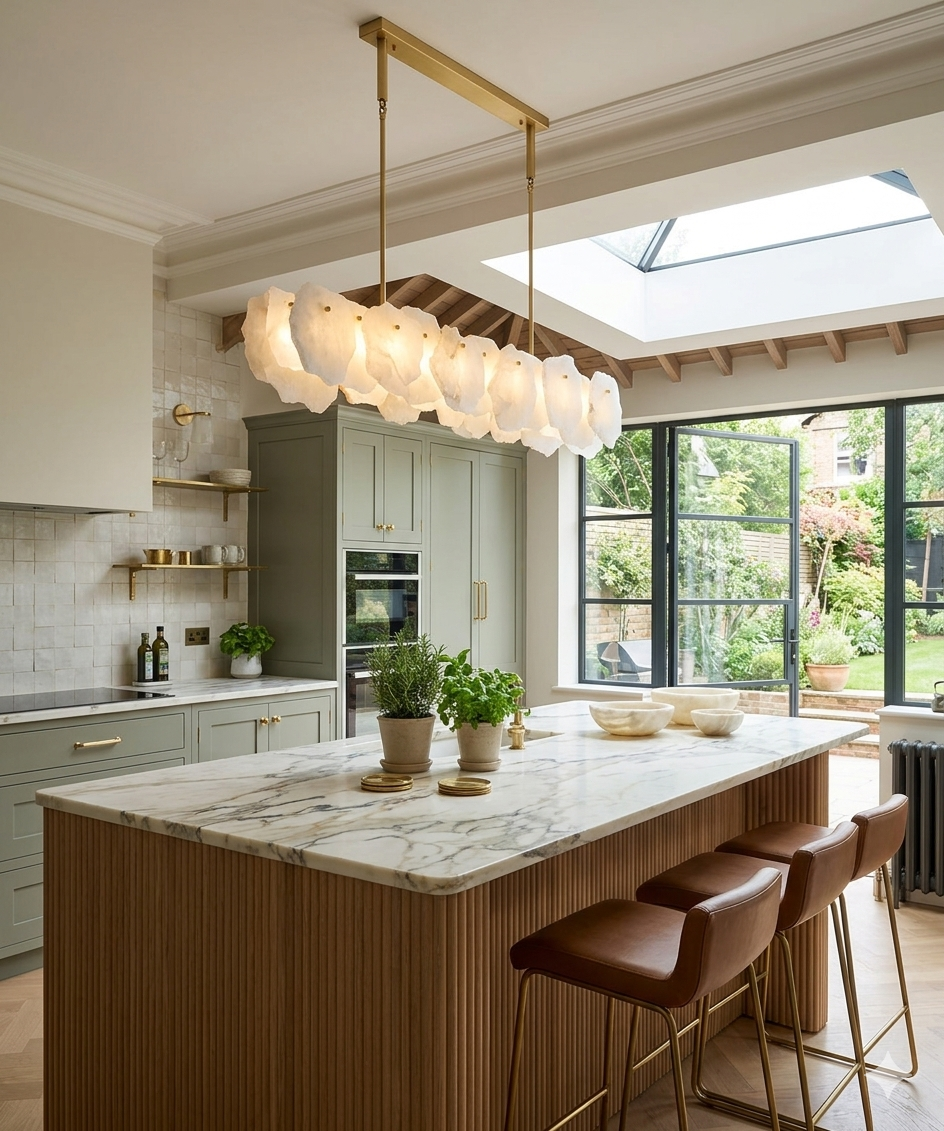 Zensori Luminous Slab Linear Chandelier