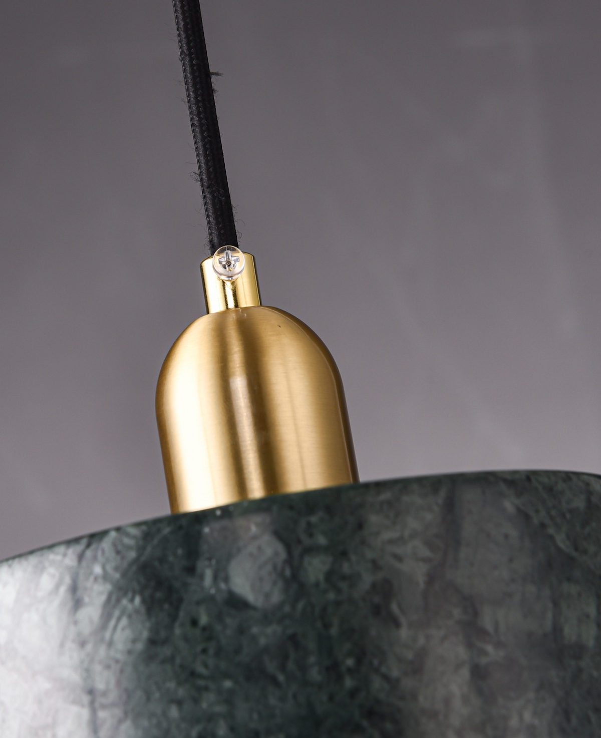 Zensori Moss & Brass Marble Luminary Pendant