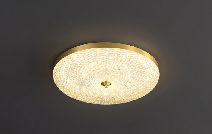 Zensori Oasis Brass Banded Ceiling Lamp