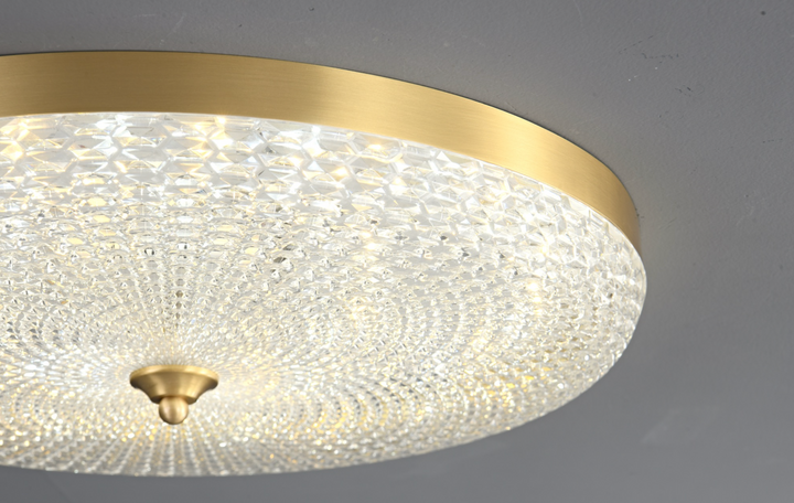 Zensori Oasis Brass Banded Ceiling Lamp