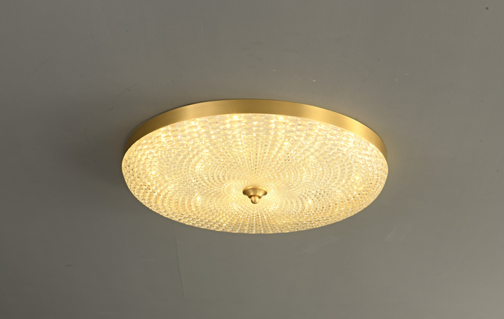 Zensori Oasis Brass Banded Ceiling Lamp