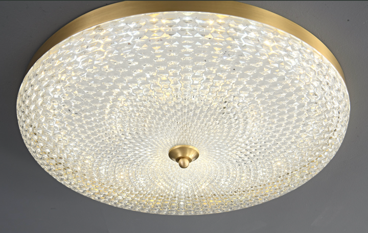 Zensori Oasis Brass Banded Ceiling Lamp