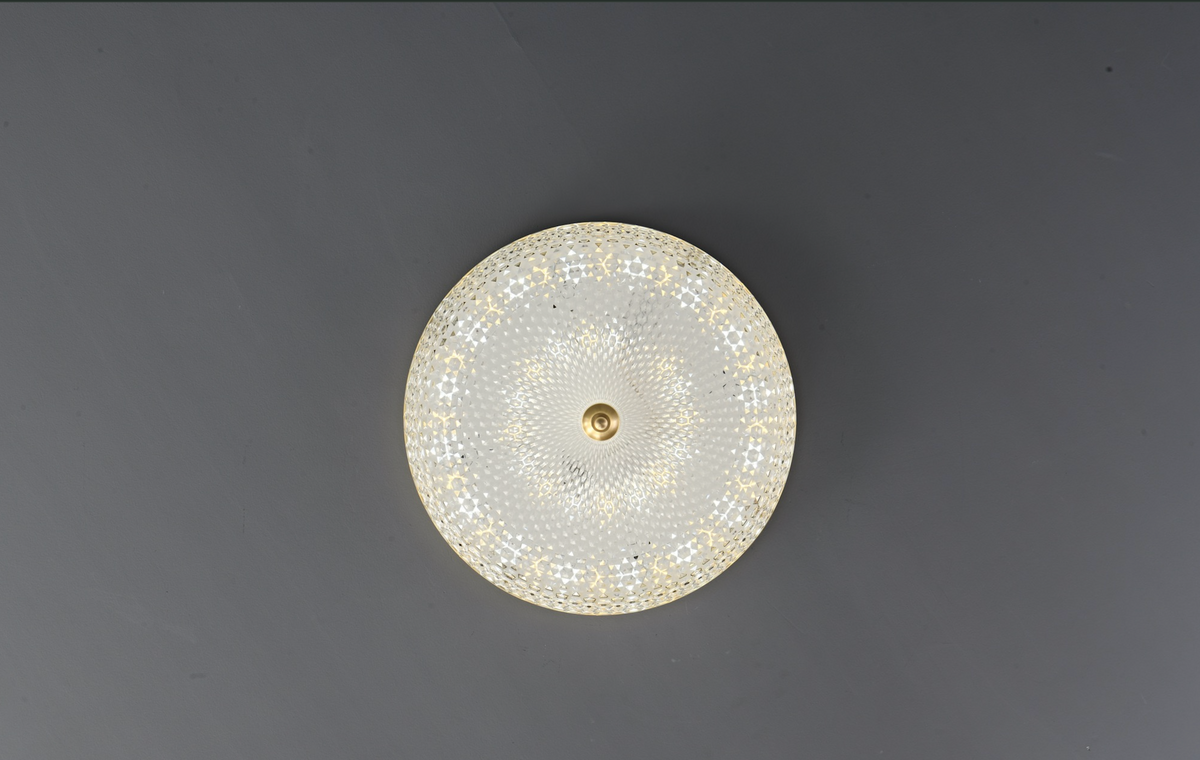 Zensori Oasis Brass Banded Ceiling Lamp