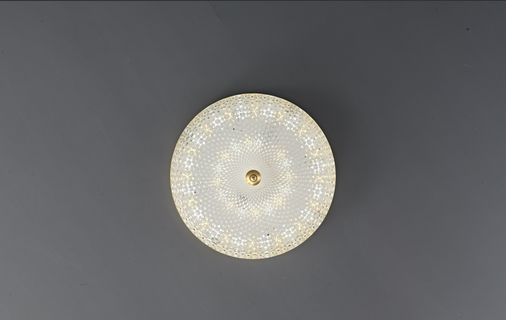 Zensori Oasis Brass Banded Ceiling Lamp