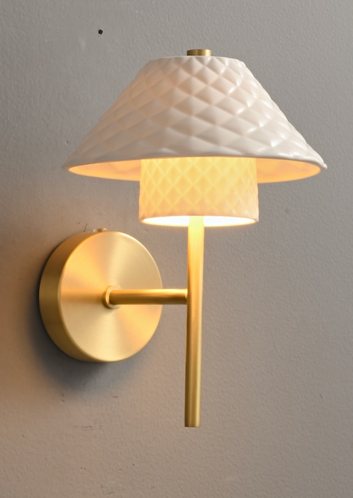 Zensori Quilted Ceramic Wall Light