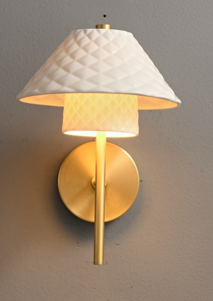 Zensori Quilted Ceramic Wall Light
