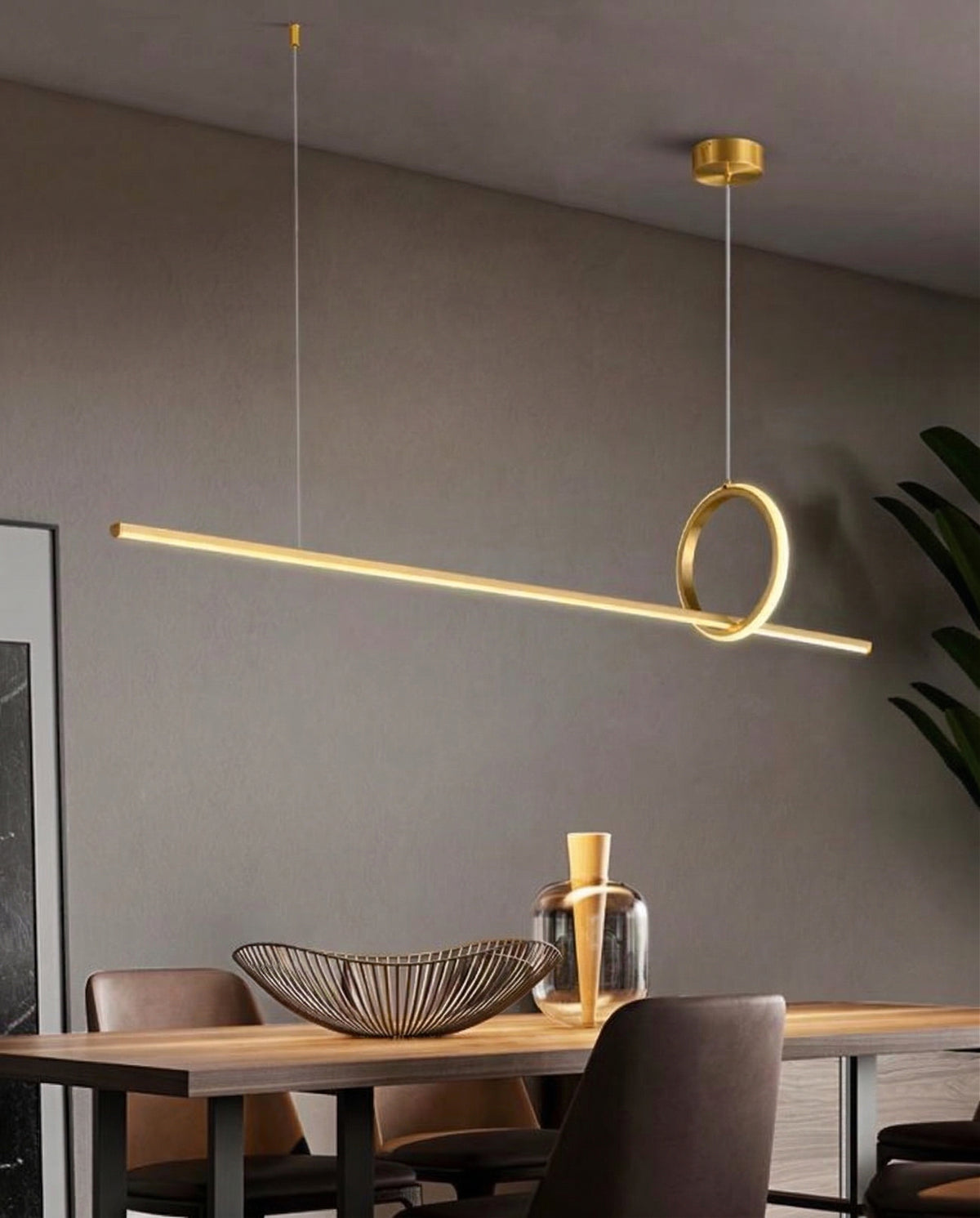 Zensori Secant Brass Pendant