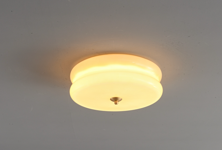 Zensori Stepped Frosted Dome Ceiling Light