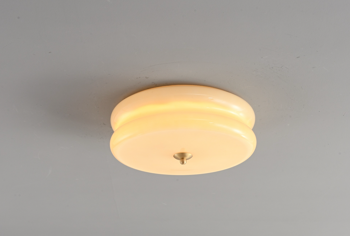 Zensori Stepped Frosted Dome Ceiling Light