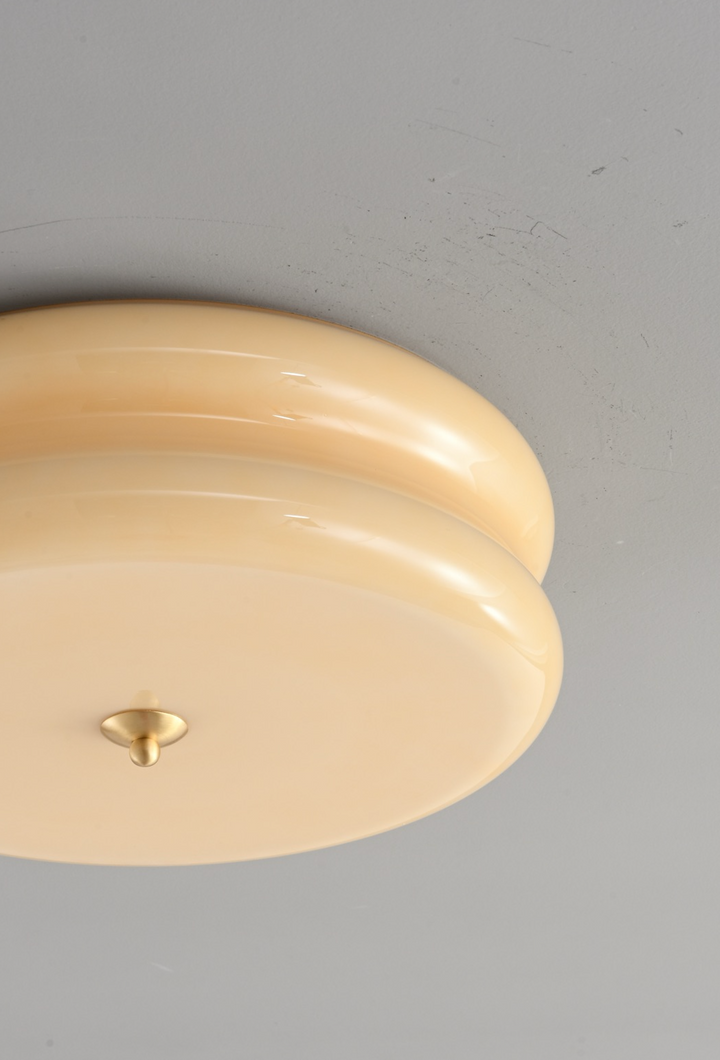 Zensori Stepped Frosted Dome Ceiling Light