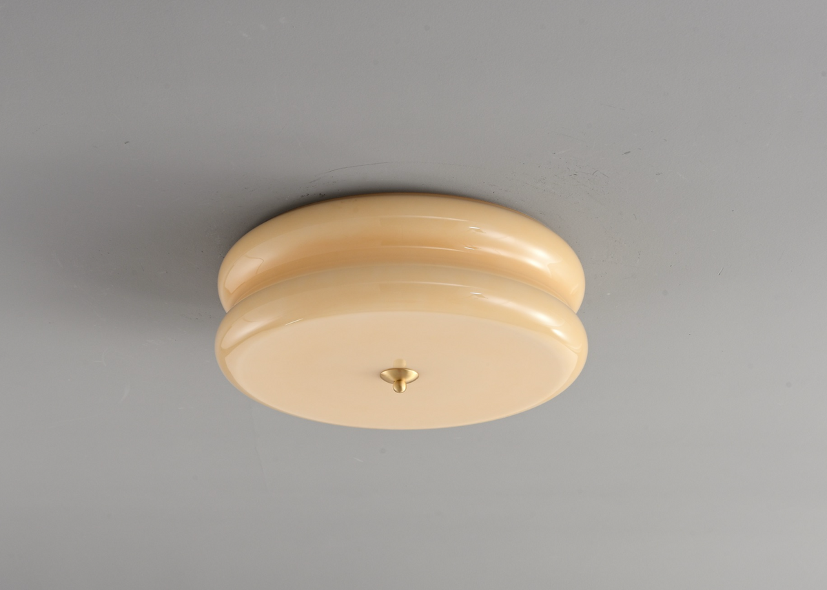 Zensori Stepped Frosted Dome Ceiling Light