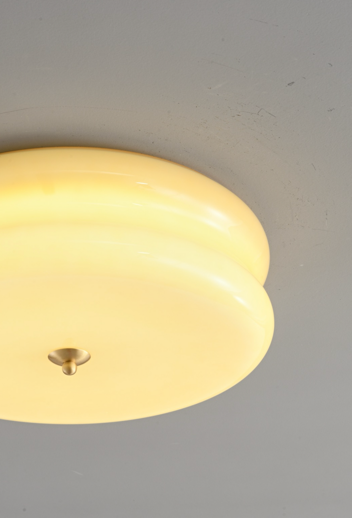 Zensori Stepped Frosted Dome Ceiling Light