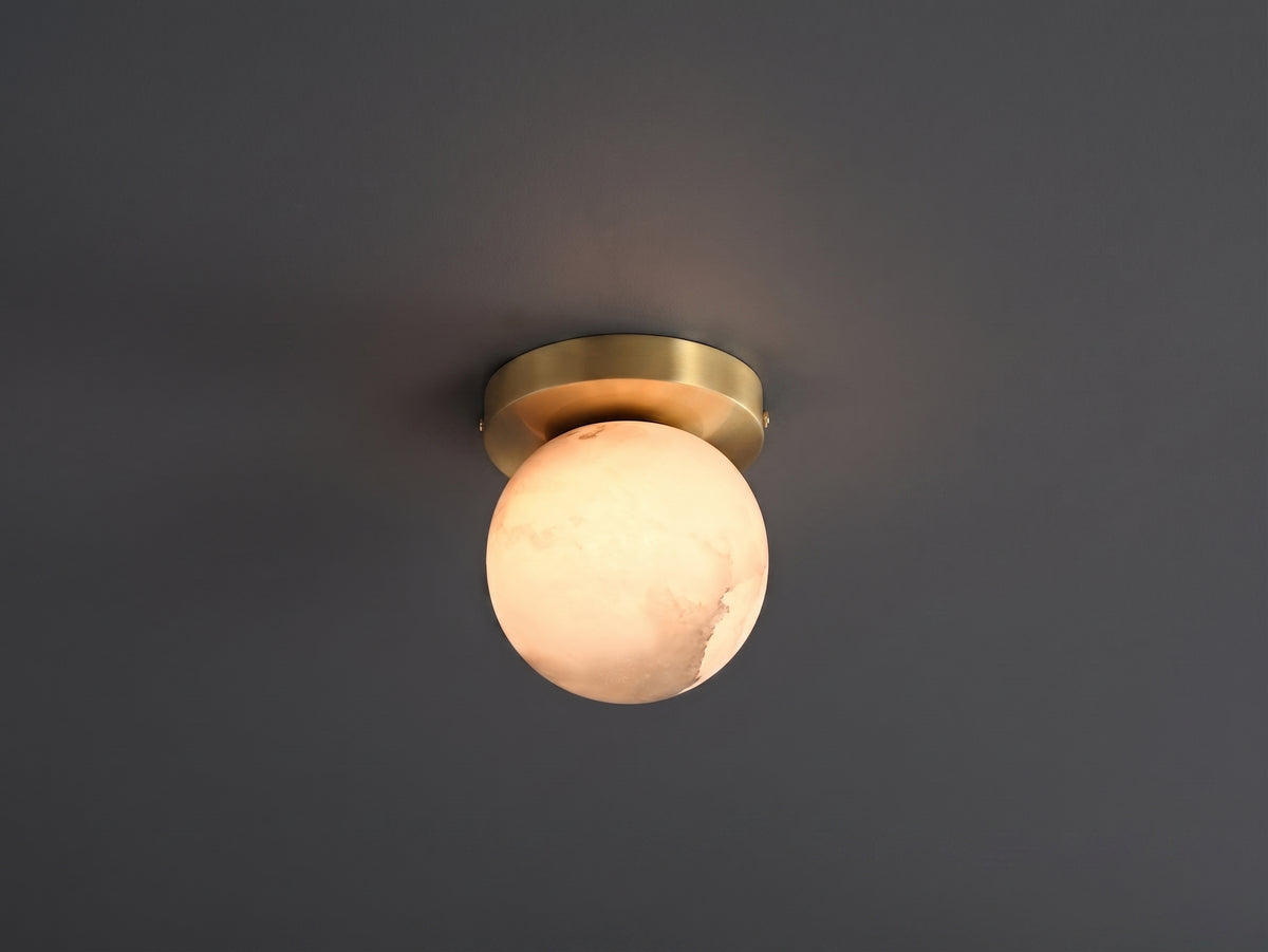 Zensori Stone Orb Small Ceiling Light