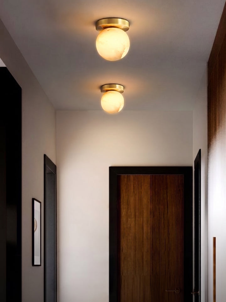 Zensori Stone Orb Small Ceiling Light