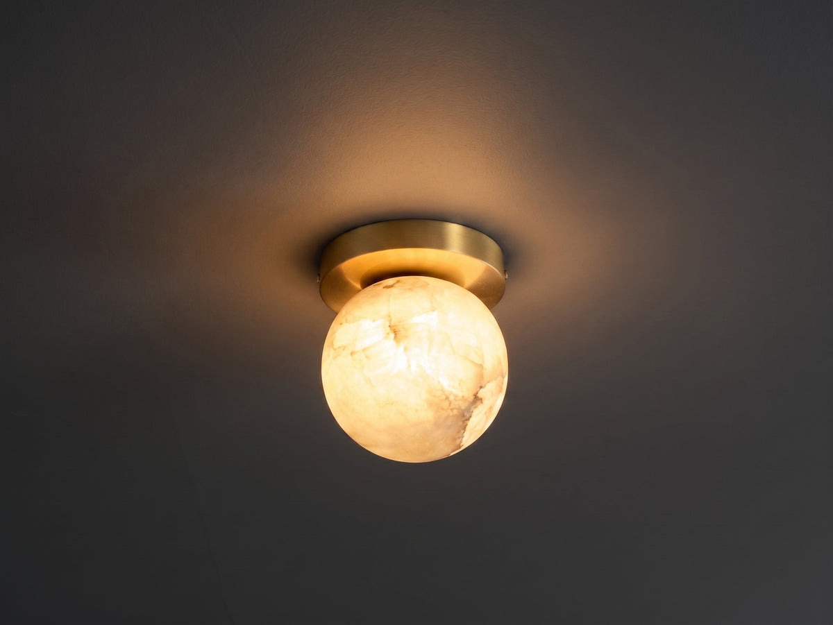 Zensori Stone Orb Small Ceiling Light