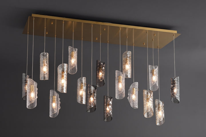 Zensori Stratum Drift Linear Chandelier