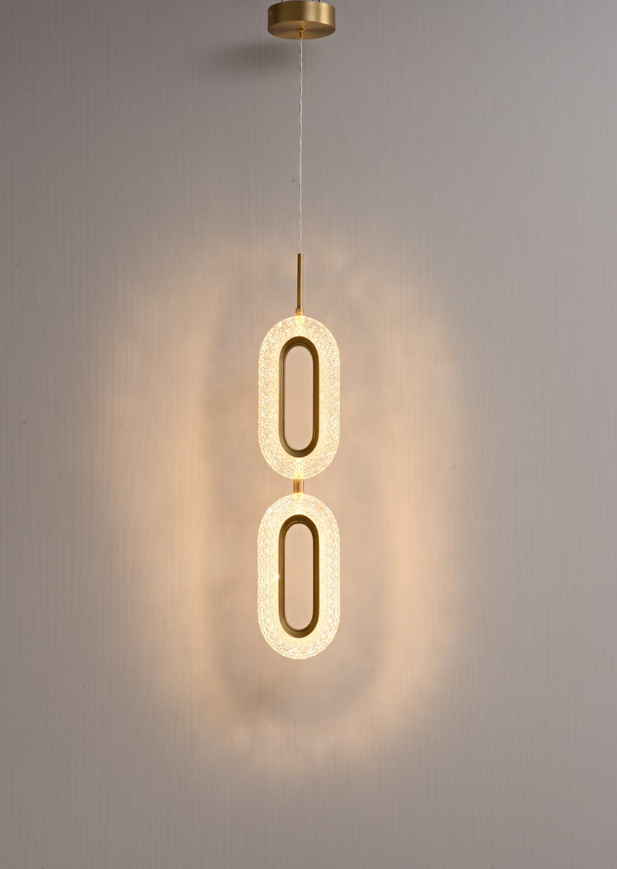 Zensori Twin Oval Orbit Crystal Pendant